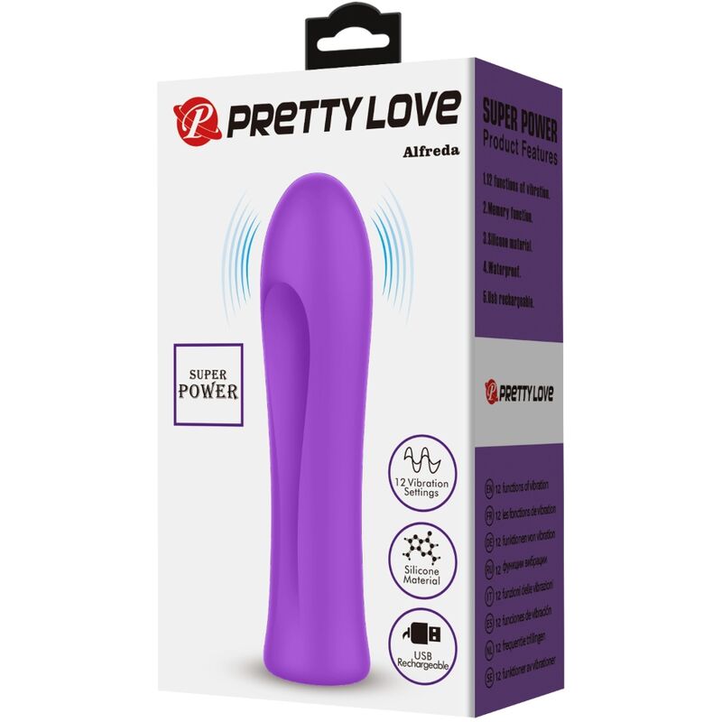 PRETTY LOVE - ALFREDA SUPER POWER VIBRATEUR AQUA LILA