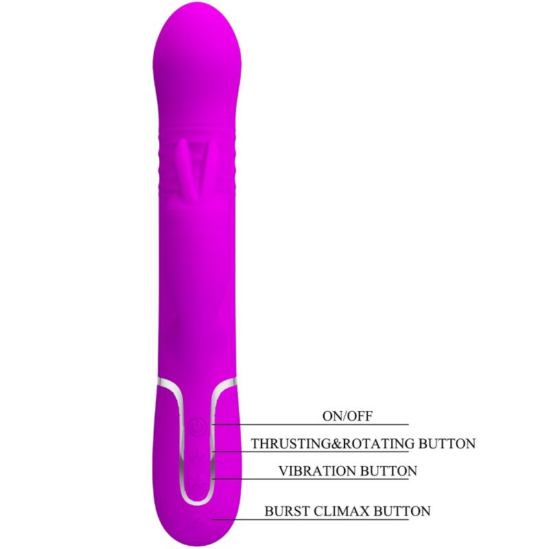 PRETTY LOVE - COALE RABBIT VIBRATOR PERLES VIOLET