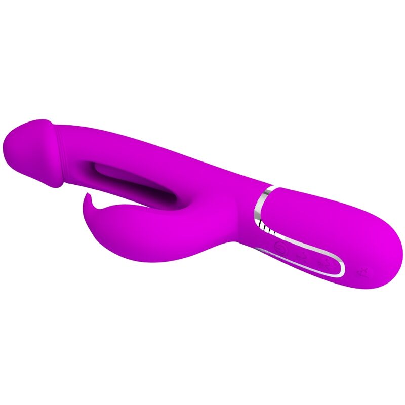 PRETTY LOVE - VIBROMASSEUR LAPIN DEJON MULTIFONCTION 3 EN 1 FUCHSIA
