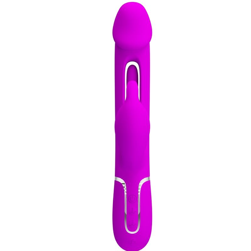 PRETTY LOVE - VIBROMASSEUR LAPIN DEJON MULTIFONCTION 3 EN 1 FUCHSIA