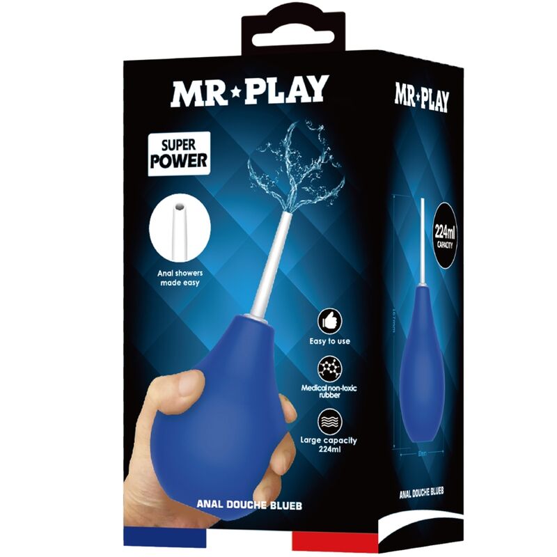 MR PLAY - DOUCHE ANALE BLEUE SUPER POWER BLUE