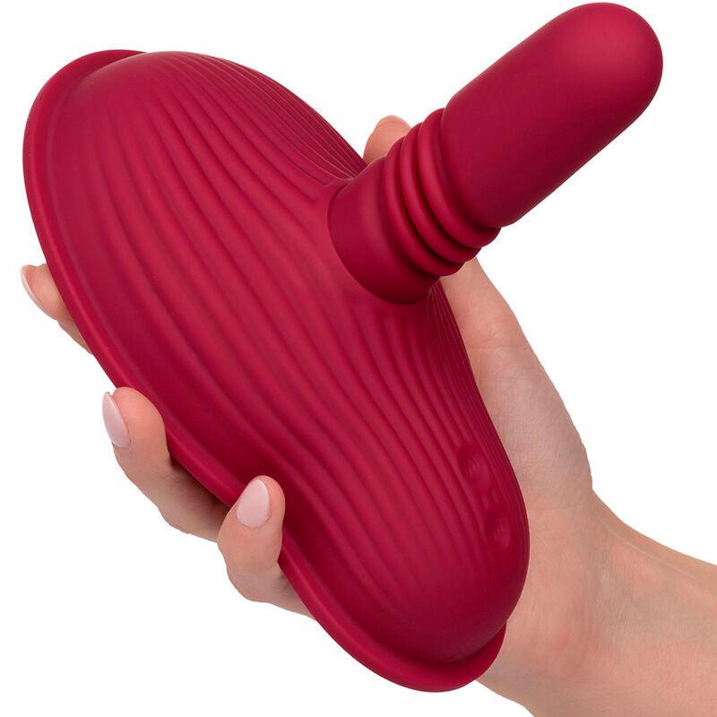 CALEXOTICS - RIDER MASSAGEUR DOUBLE MOTEUR TÉLÉCOMMANDE ROUGE