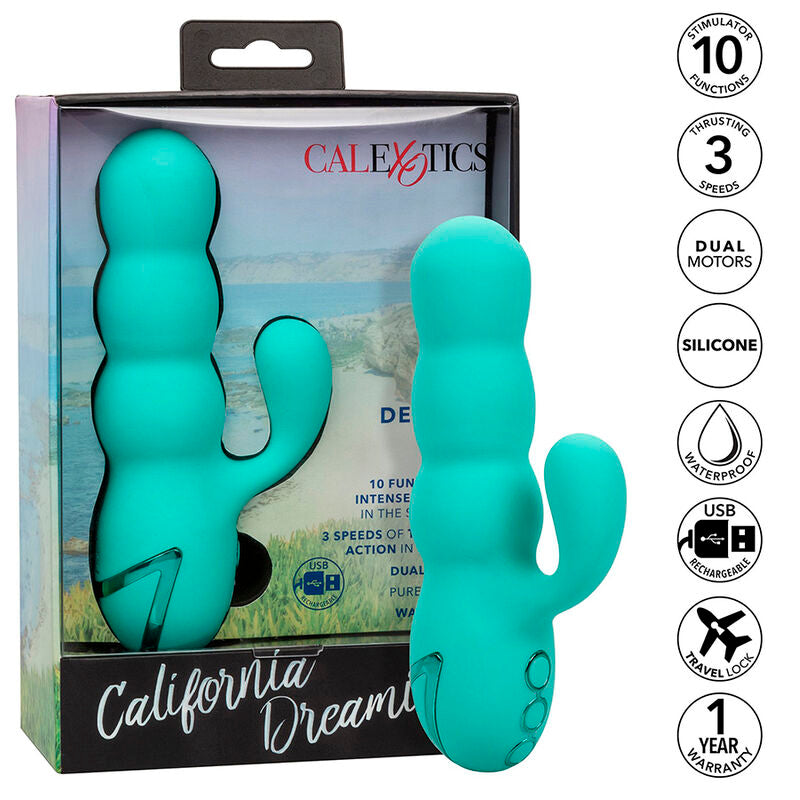 CALEXOTICS - VIBREUR LAPIN DEL MAR DIVA AQUA VERT DE CALIFORNIA DREAMING