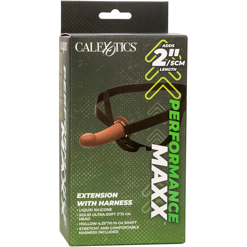 CALEXOTICS - RALLONGE PERFORMANCE MAXX AVEC HARNAIS, MARRON