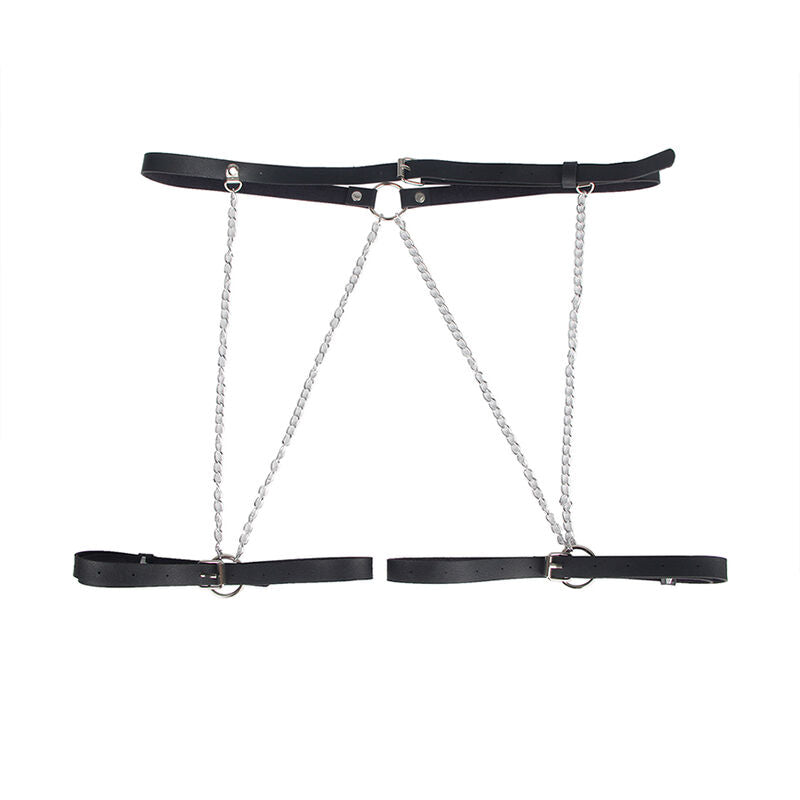 SUBBLIME - HARNAIS EN CUIR NOIR TAILLE UNIQUE