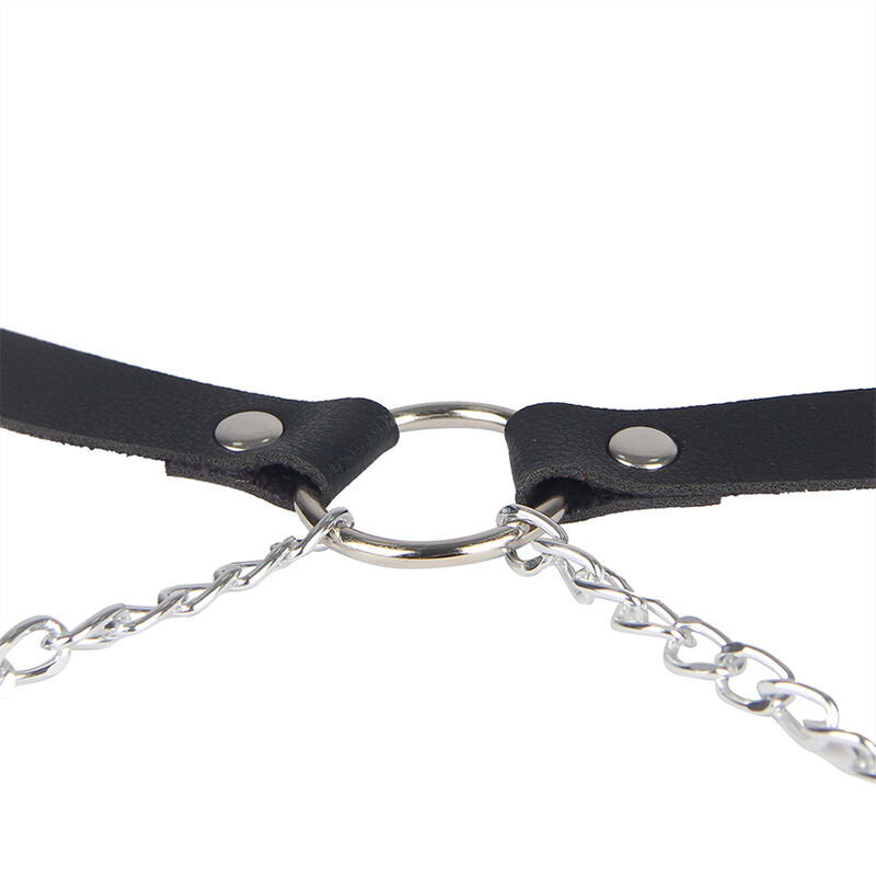 SUBBLIME - HARNAIS EN CUIR NOIR TAILLE UNIQUE