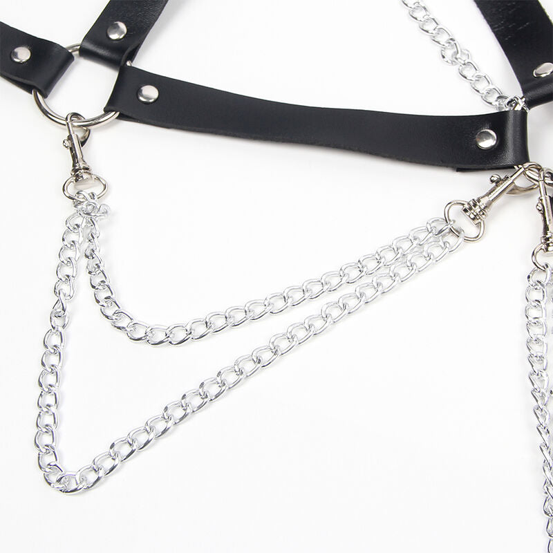 SUBBLIME - SOUTIEN-GORGE HARNAIS AVEC DÉTAILS CHAÎNE, TAILLE UNIQUE