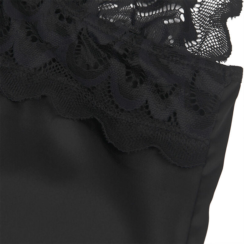 SUBBLIME - BABYDOLL AVEC IMPRIMÉ FLEURI ET POITRINE NOIRE S/M