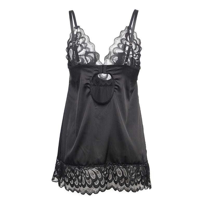 SUBBLIME - BABYDOLL AVEC IMPRIMÉ FLEURI ET POITRINE NOIRE S/M