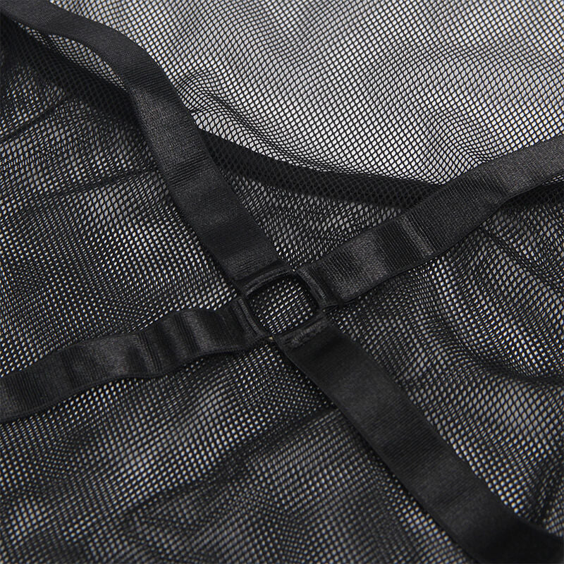 SUBBLIME - ROBE TRANSPARENTE COL HALTER NOIR S/M