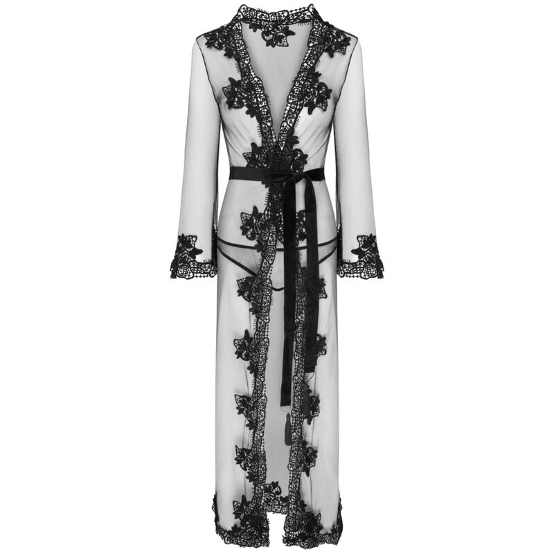 LIVCO CORSETTI FASHION - NOKINA LC XG055 ROBE + STRING NOIR TAILLE UNIQUE