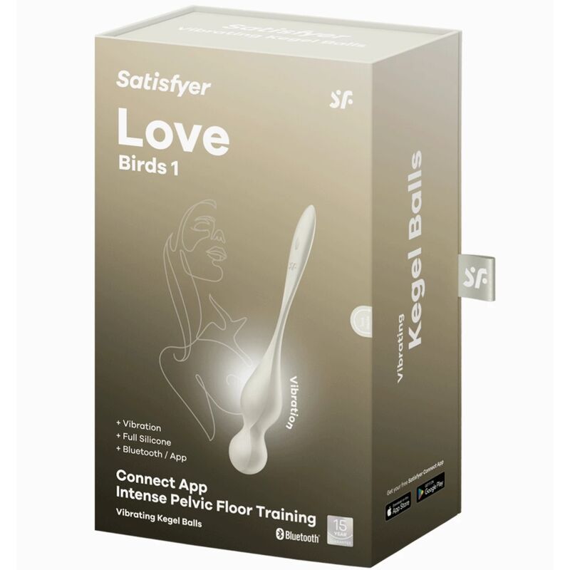 SATISFYER - LOVE BIRDS BOULES VIBRANTES CÔNES BLANCS