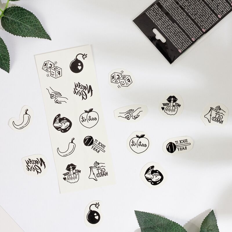 SECRET PLAY - COFFRET DE 10 TATOUAGES ÉPHÉMÈRES DE LA COLLECTION SPICY