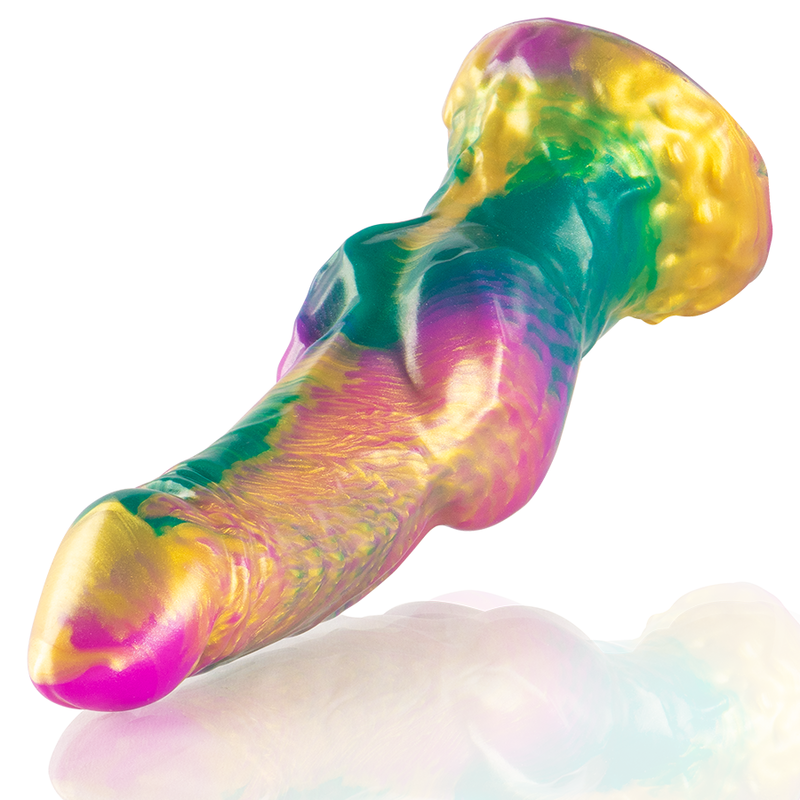 EPIC - IRIS GODEMICHET AVEC TESTICULES ARC-EN-CIEL DU PLAISIR