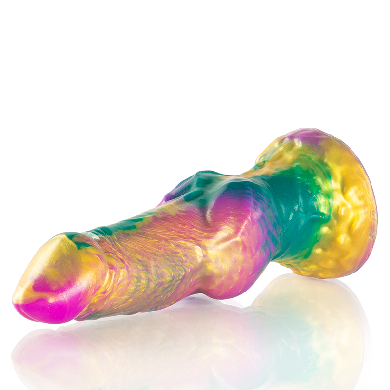 EPIC - IRIS GODEMICHET AVEC TESTICULES ARC-EN-CIEL DU PLAISIR