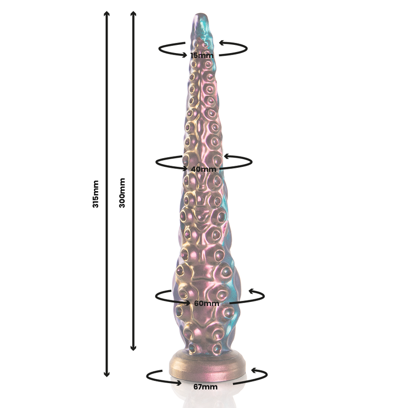 EPIC - CHARYBDIS DILDO FIN À TENTAULES, GRANDE TAILLE