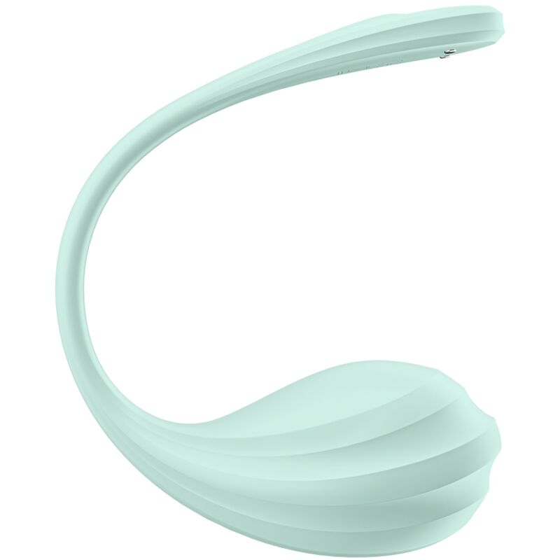 SATISFYER - STIMULATEUR DU POINT G SMOOTH PETAL VERT D'EAU APPLICATION GRATUITE