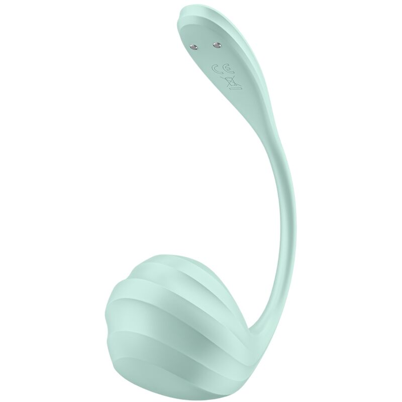 SATISFYER - STIMULATEUR DU POINT G SMOOTH PETAL VERT D'EAU APPLICATION GRATUITE