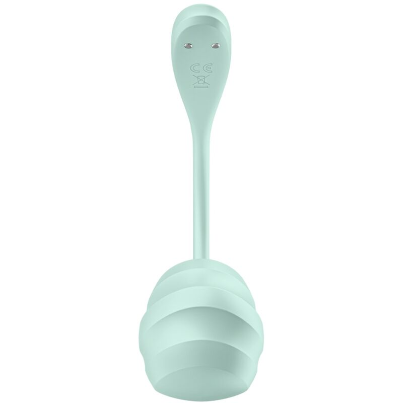 SATISFYER - STIMULATEUR DU POINT G SMOOTH PETAL VERT D'EAU APPLICATION GRATUITE