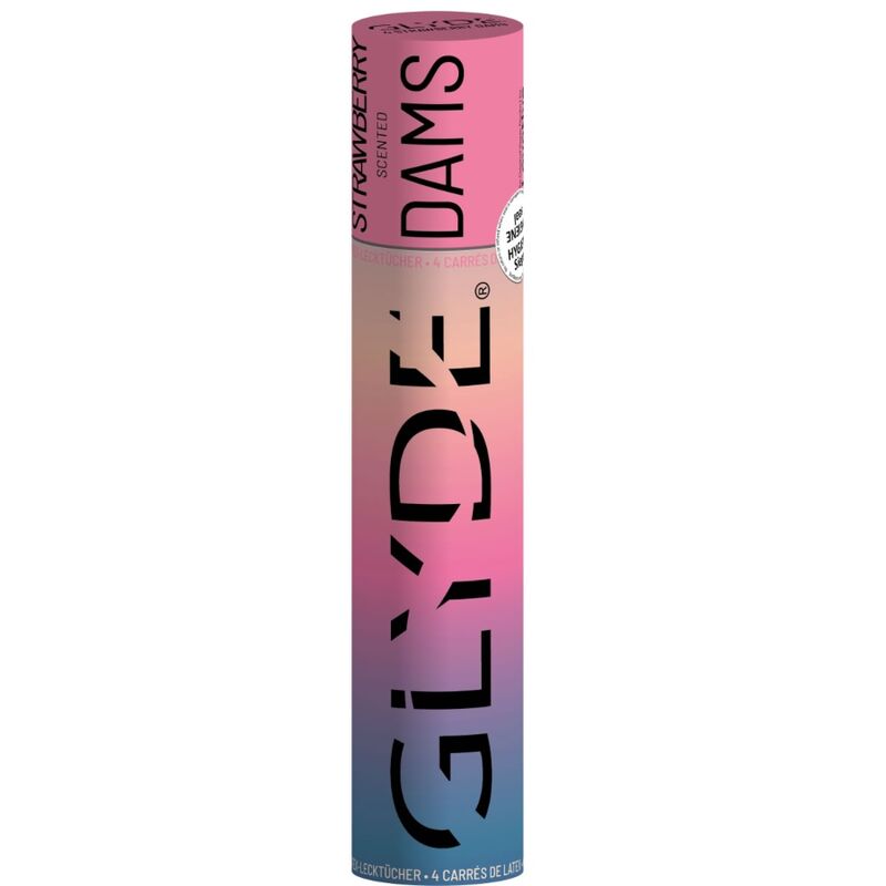 SHEER GLYDE - DIGUES EN LATEX POUR SEXTE ORAL FRAISE