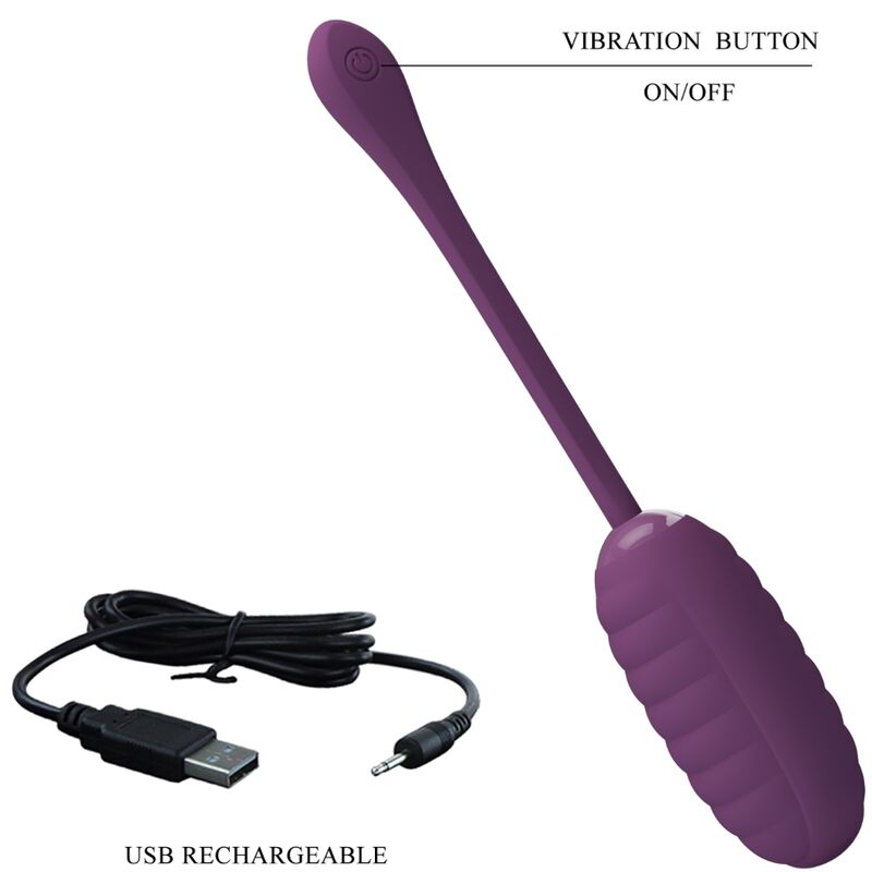 PRETTY LOVE - CASPER ŒUF VIBRANT RECHARGEABLE LILA