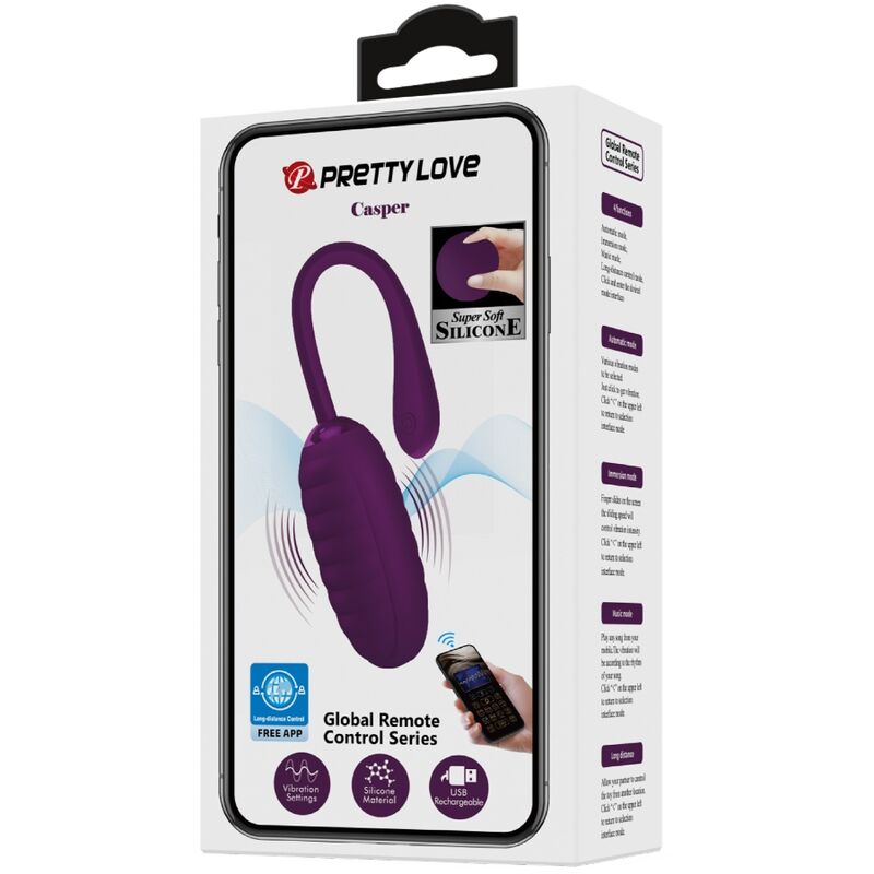 PRETTY LOVE - CASPER ŒUF VIBRANT RECHARGEABLE LILA