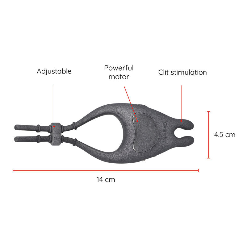 ONINDER - ANNEAU VIBRANT RÉGLABLE RECHARGEABLE PAMPA AVEC STIMULATEUR CLITORIDIEN 10 VITESSES - APPLICATION GRATUITE