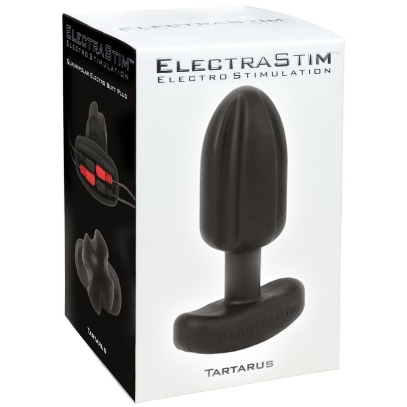 ELECTRASTIM - TARTARUS PLUG ANAL QUADRIPOLAIRE SILICONE NOIR