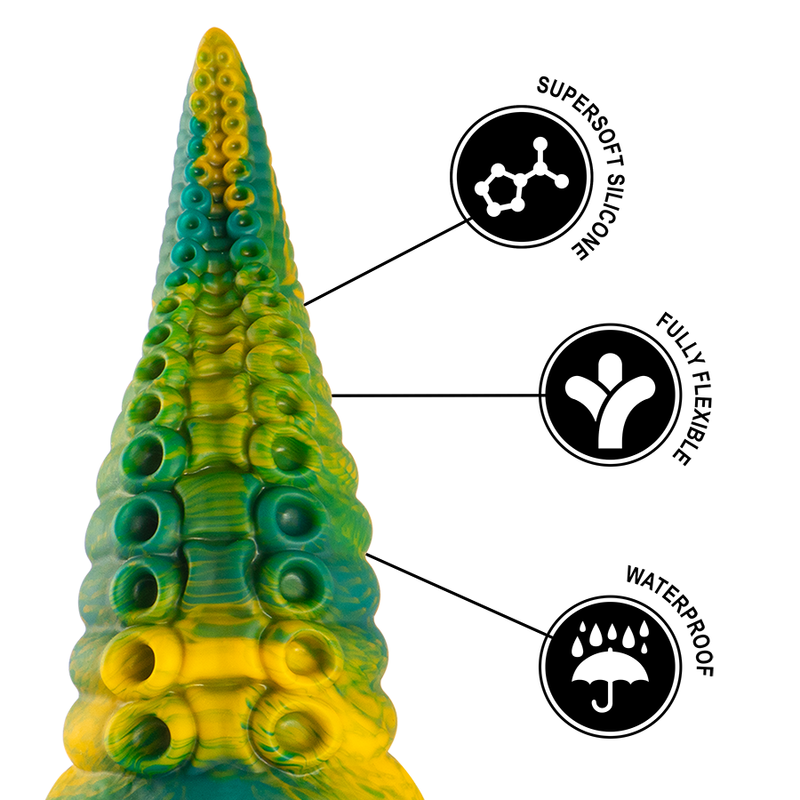 EPIC - GODEMICHET TENTACULE VERT CETUS, PETITE TAILLE