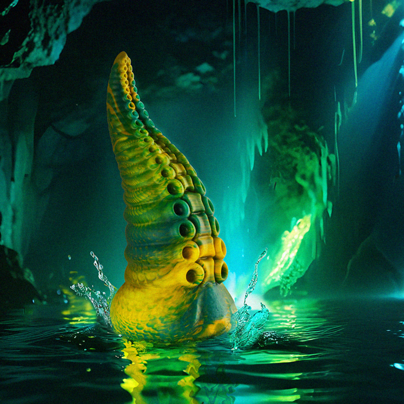 EPIC - GODEMICHET TENTACULE VERT CETUS, PETITE TAILLE