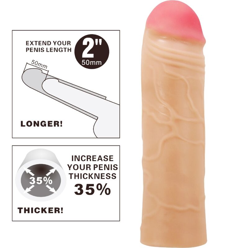 PRETTY LOVE - CHANE RALLONGE DE PÉNIS EN SILICONE CHAIR