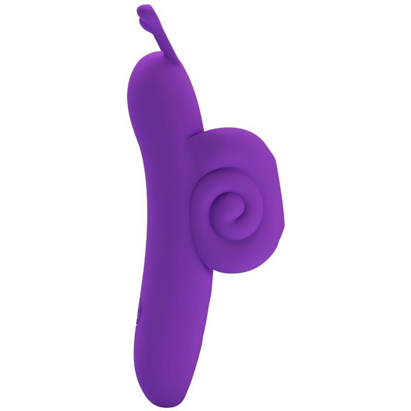 PRETTY LOVE - SNAIL STIMULATEUR DE DOIGT VIBRANT VIOLET PUISSANT