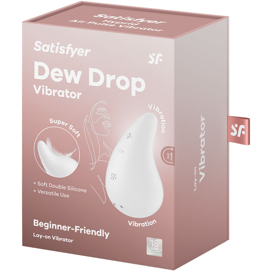 SATISFYER - DEW DROP VIBRATEUR À POSER BLANC