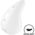 SATISFYER - DEW DROP VIBRATEUR À POSER BLANC