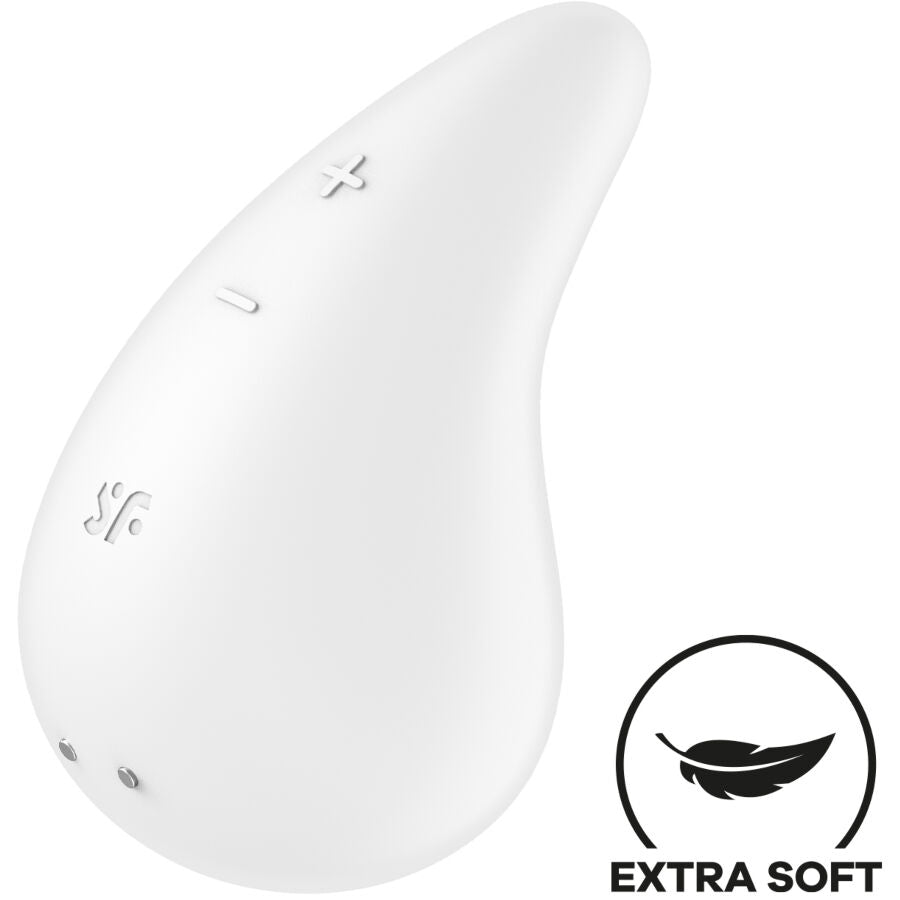 SATISFYER - DEW DROP VIBRATEUR À POSER BLANC