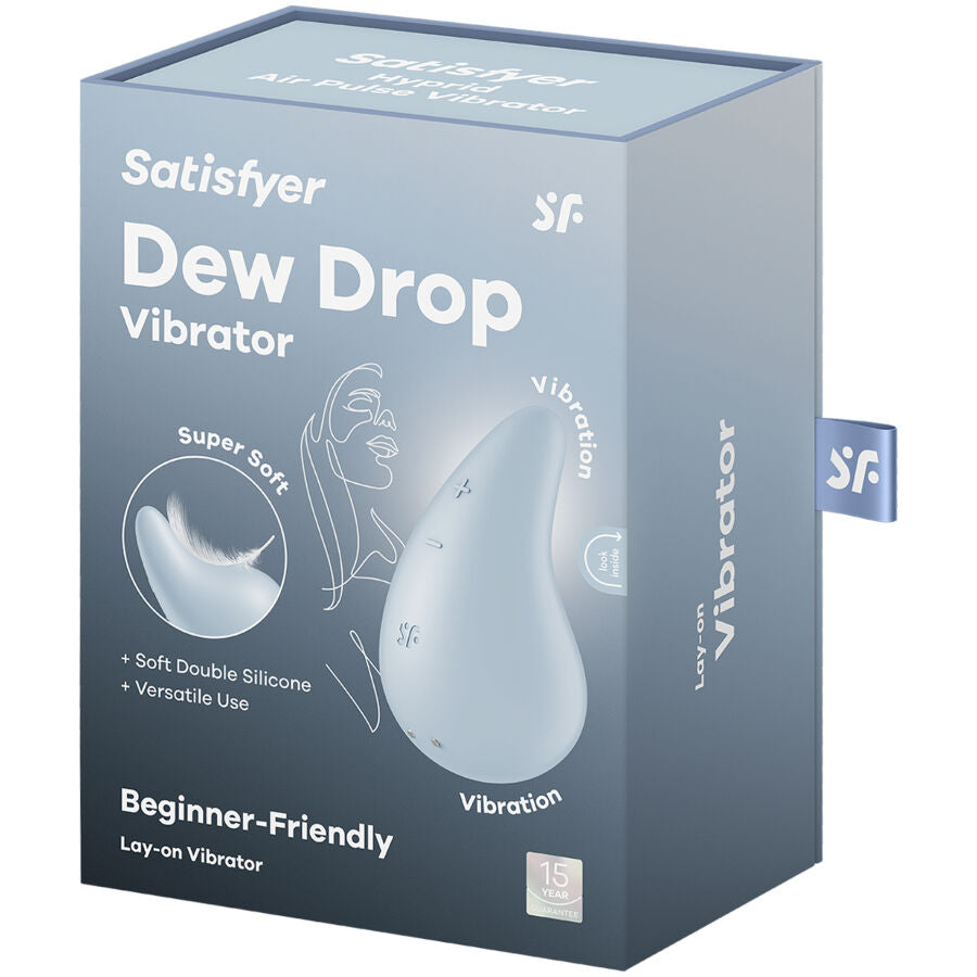 SATISFYER - DEW DROP VIBRATEUR À POSER BLANC