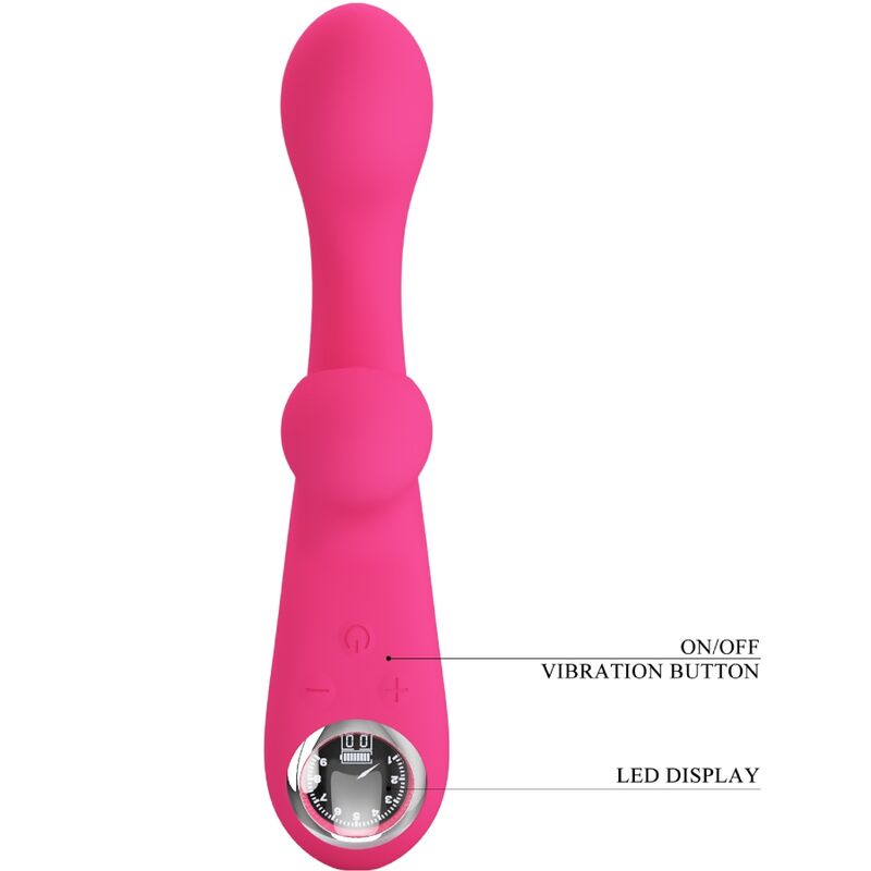 PRETTY LOVE - VIBROMASSEUR SKYLAR STIMULATOR ROSE