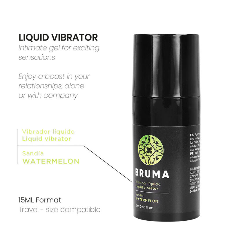 BRUMA - VIBRATEUR LIQUIDE ULTRA GLISSANT PASTÈQUE 15 ML
