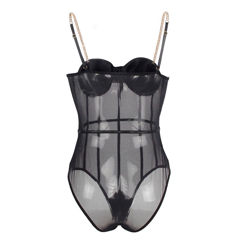 SUBBLIME - BODY BRETELLES CHAÎNETTE NOIR S/M
