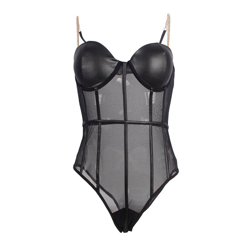 SUBBLIME - BODY BRETELLES CHAÎNETTE NOIR S/M