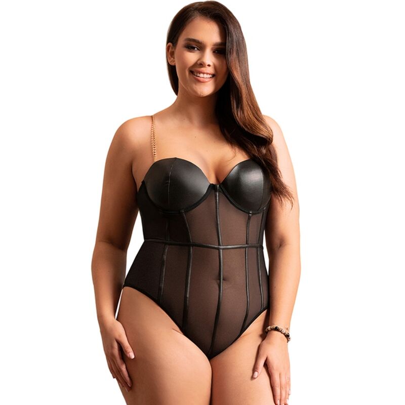 SUBBLIME - BODY BRETELLES CHAÎNETTE NOIR S/M