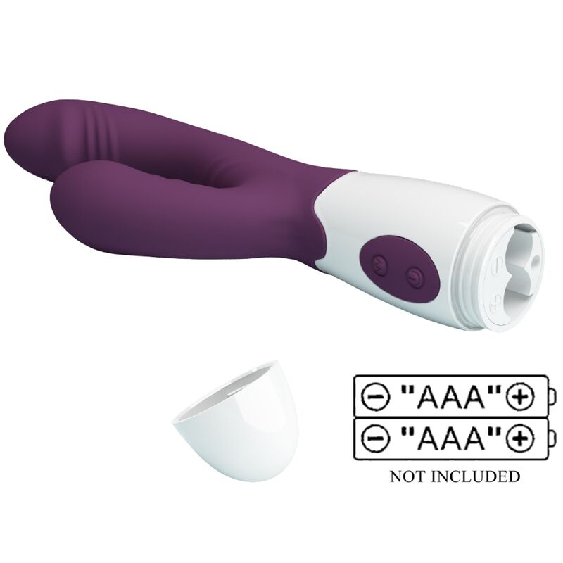 PRETTY LOVE - VIBROMASSEUR LAPIN & STIMULATEUR POINT G ANDRE VIOLET