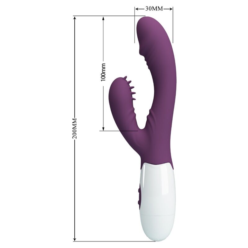 PRETTY LOVE - VIBROMASSEUR LAPIN & STIMULATEUR POINT G ANDRE VIOLET