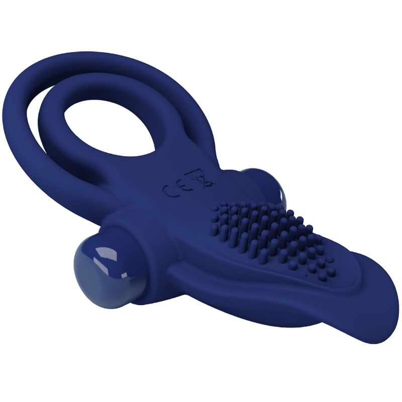 PRETTY LOVE - ANNEAU DOUBLE VIBRANT BRONSON BLEU