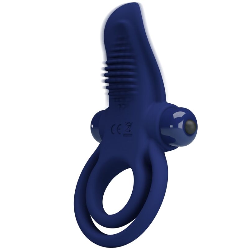 PRETTY LOVE - ANNEAU DOUBLE VIBRANT BRONSON BLEU