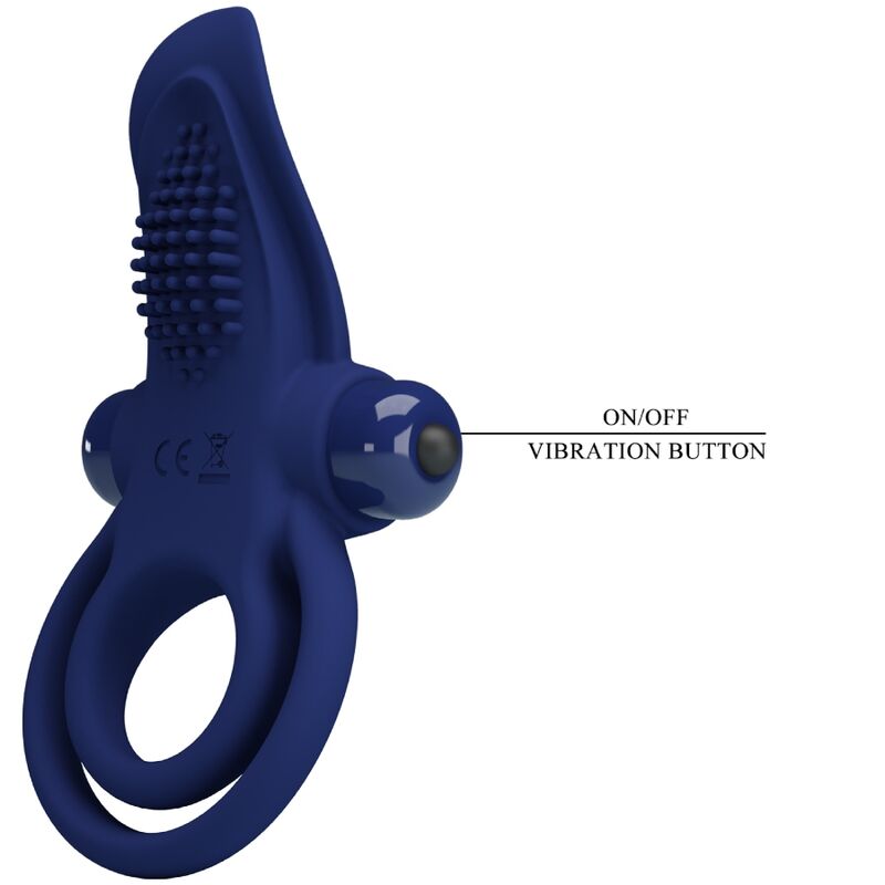PRETTY LOVE - ANNEAU DOUBLE VIBRANT BRONSON BLEU