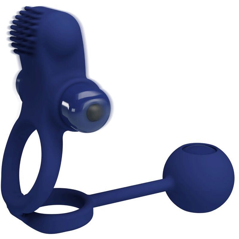PRETTY LOVE - ANNEAU VIBRANT DOUBLE REMINGTON AVEC PLUG BLEU