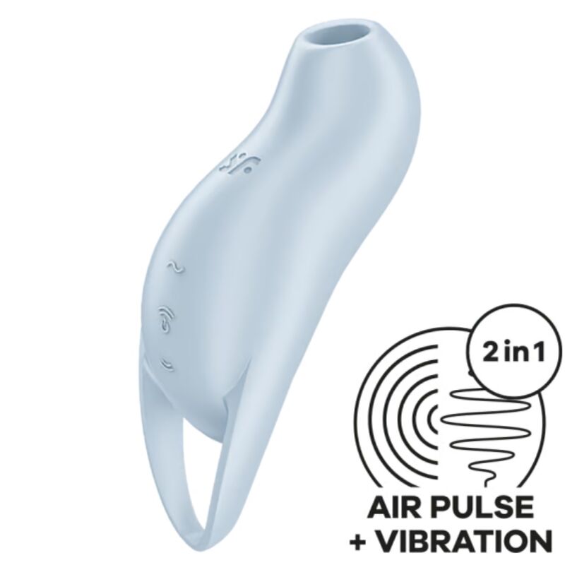 SATISFYER - STIMULATEUR CLITORIDIEN POCKET PRO 1 BLEU CLAIR