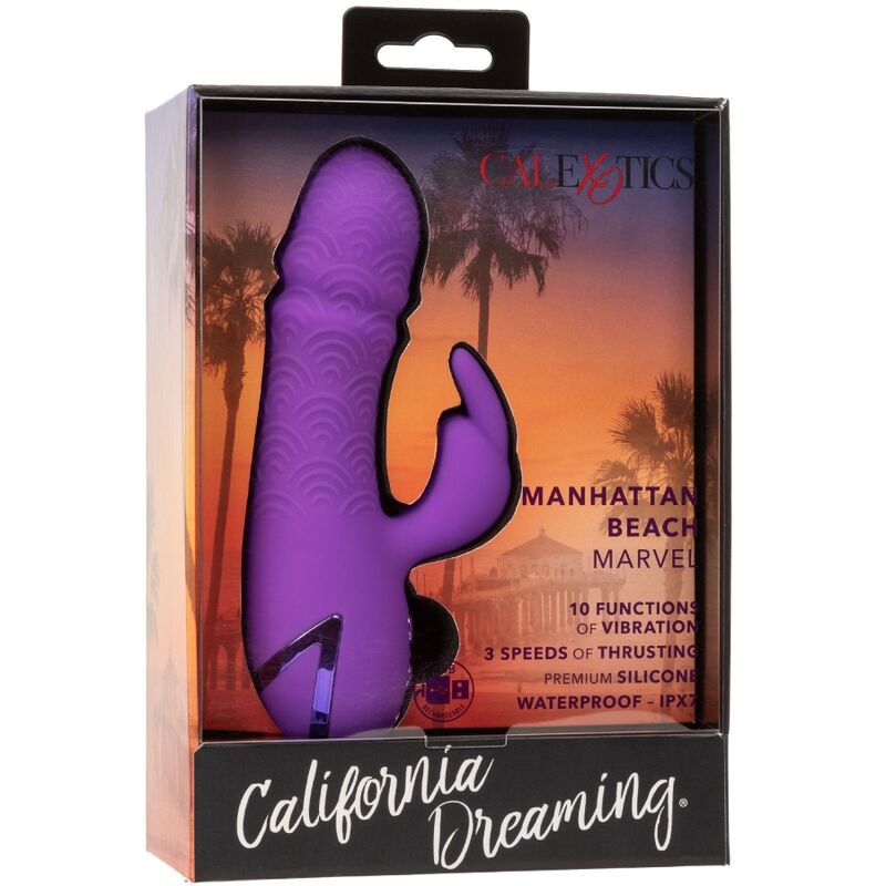 CALEXOTICS - VIBROMASSEUR LAPIN MANHATTAN BEACH MARVEL VIOLET PAR CALIFORNIA DREAMING