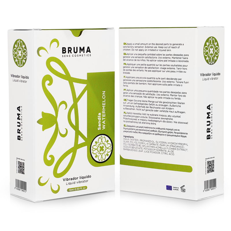 BRUMA - VIBRATEUR LIQUIDE ULTRA GLISSANT PASTÈQUE 15 ML